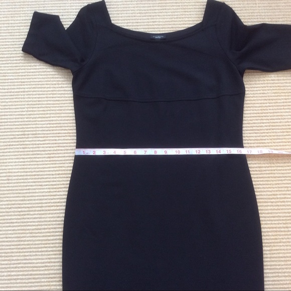 Talbots Black Sheath Dress Short Sleeve - 8 NWOT - Picture 7 of 12